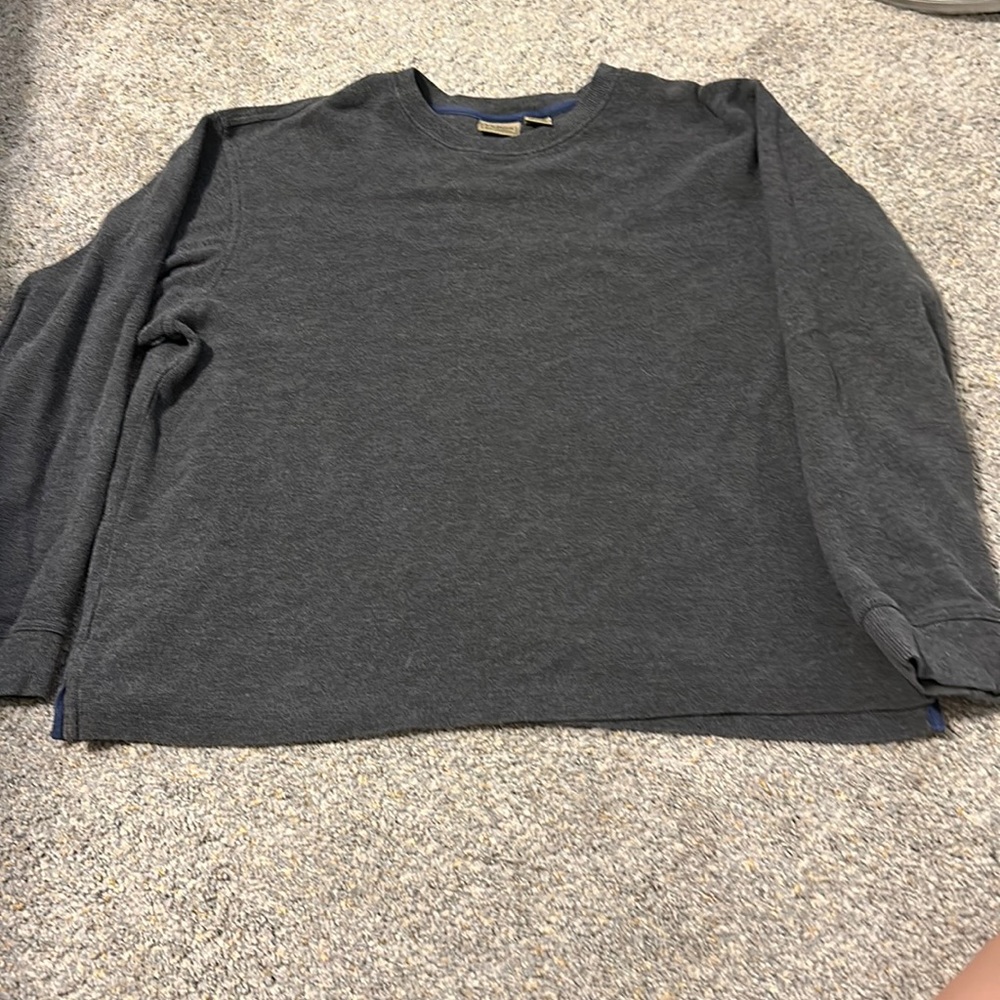 L.L.Bean gray long sleeve shirt